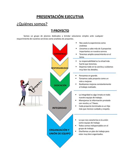 Presentaci N Ejecutiva Para Un Proyecto Presentaci N Ejecutiva