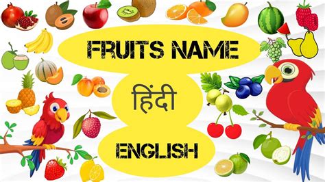 Fruits Name English And Hindi Fruits Name With Spelling Phalo Ke