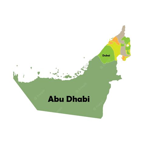 Premium Vector United Arab Emirates Map