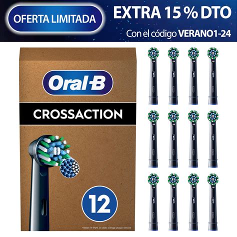 Oral B Pro 3 Pack Dúo de Cepillos Eléctricos Rosa y Negro con 3 Recambios