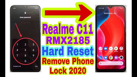 Realme C11 RMX2185 Hard Reset Remove Phone Lock 2020 Unlock Pattern