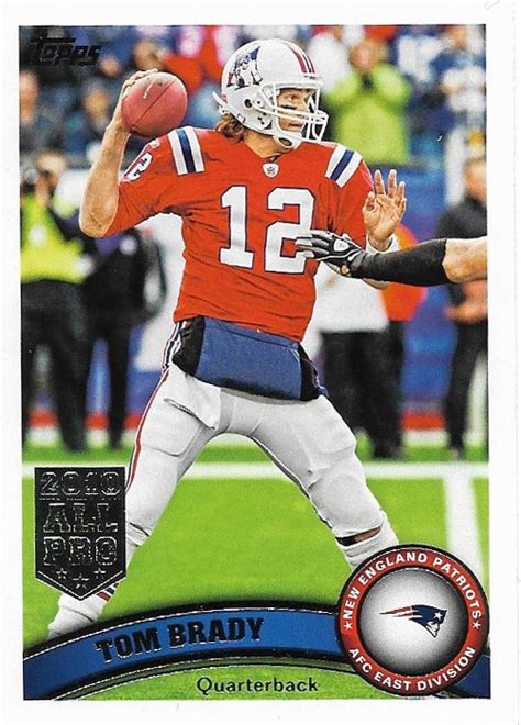 Tom Brady Topps New England Patriots Football Card