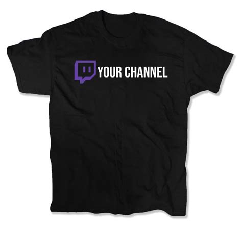 Custom Personalized Twitch T Shirt Custom Twitch Channel Etsy