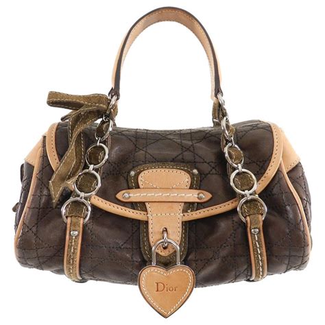 Christian Dior Brown Leather Romantique Small Bag At 1stdibs Dior