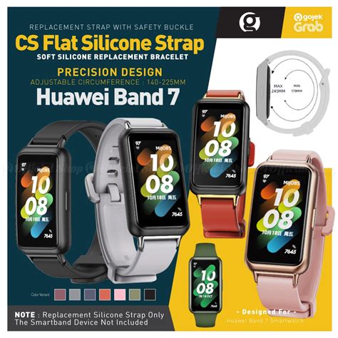 Jual Mijobs Cs Flat Hole Silicone Strap For Huawei Band Tali Jam