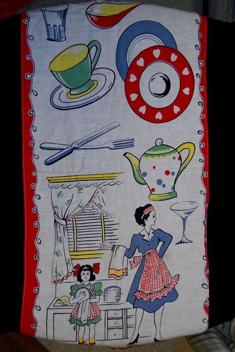 Vintage Kitchen Towelon Sale Now Etsy Vintage Towels Vintage