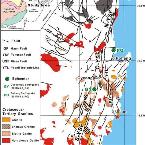 Geological And Tectonic Map Of The Cretaceous GB S YSF C YSF And