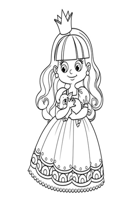 Princesas Para Colorir Videos Female Sketch Site Adobe Stock Print