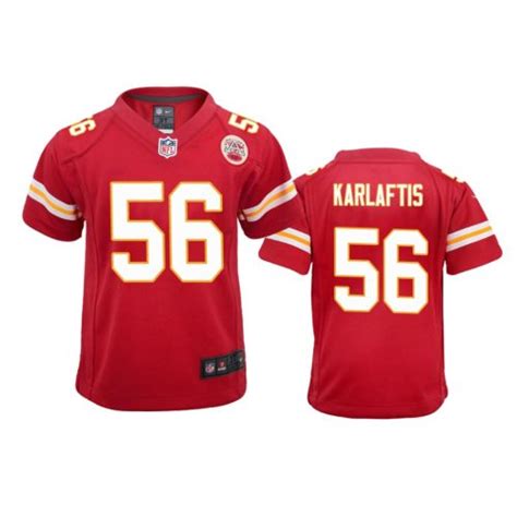 Youth Chiefs George Karlaftis Red Game Jersey - NB Jersey