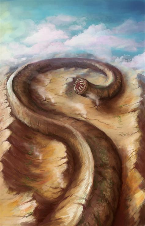 Giant Worm by JoJoesArt on DeviantArt