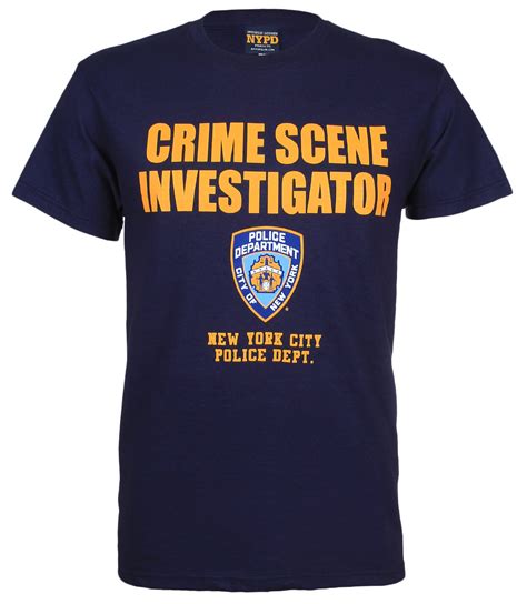 Crime Scene Investigator Navy Tee