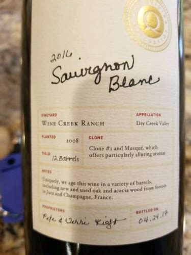 Quivira Vineyards Wine Creek Ranch Sauvignon Blanc Vivino Us