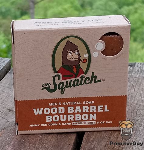 Dr Squatch Wood Barrel Bourbon Soap 5oz Free Shipping 794168038530