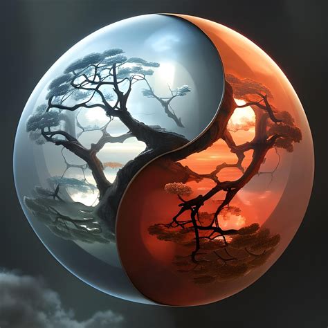 yin ying  karma royalty  stock illustration image