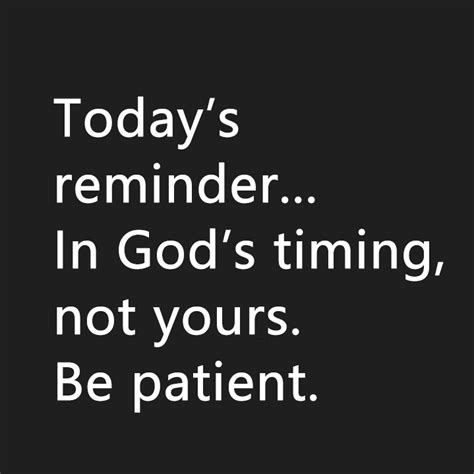 God's Timing