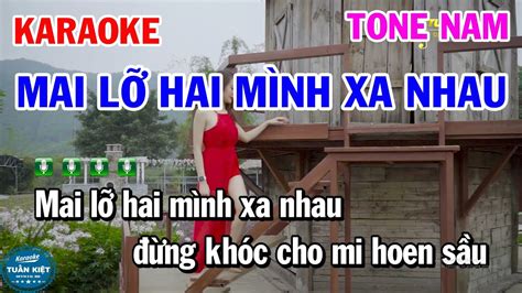 Karaoke Hai Lỡ Hai Mình Xa Nhau Tone Nam Bm Nhạc Sống Rumba YouTube