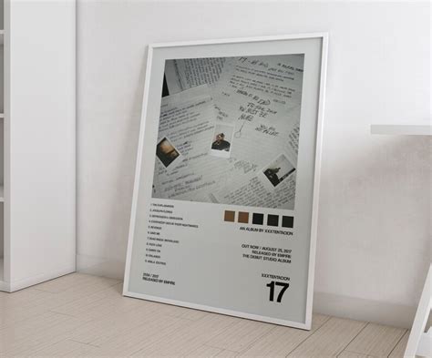 Xxxtentacion 17 Tracklist Album Cover Poster Fan T Etsy