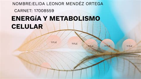 EnergÍa Y Metabolismo Celular By Eli Mendez On Prezi