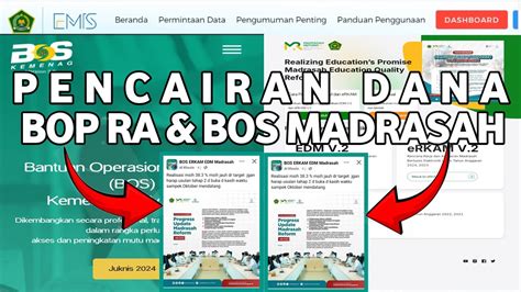 PENCAIRAN DANA BOP RA DAN BOS MADRASAH TAHAP 2 YouTube