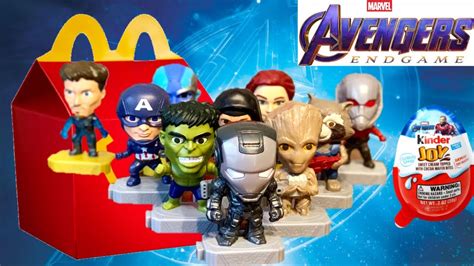 Mcdonalds Avengers Endgame Happy Meal Toys 2019 Youtube