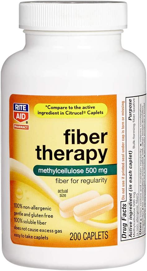 Amazon Rite Aid Fiber Therapy Soluble Fiber Supplement 200