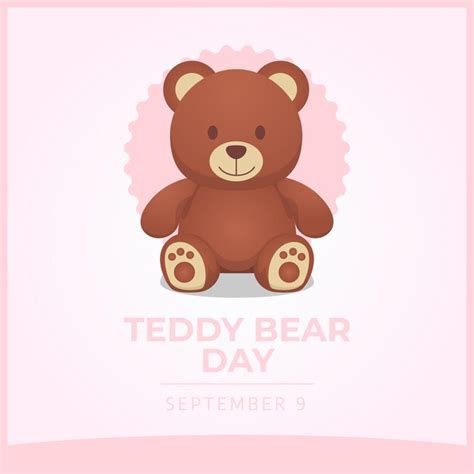 Premium Vector Teddy Bear Day Design Template Good For Celebration