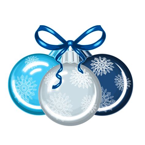 Christmas Ball With Snowflakes Png Illustration With Transparent