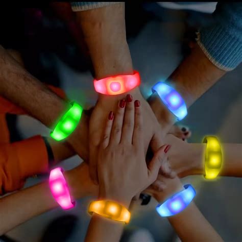 Remote Controlled Led Bracelets Festival Wireless Light Pulsera Rfid