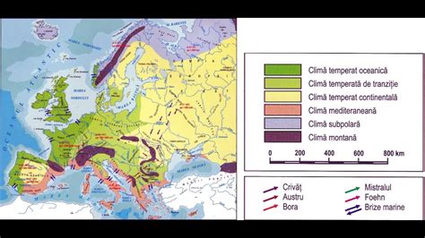 Europa Clima Lec Ie De Geografie Elemente De Geografie Uman I