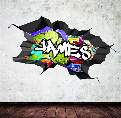 CUSTOM WALL MURAL Graffiti Wall Decal Vinyl Wall Stickers - Etsy