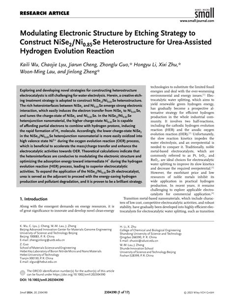 Modulating Electronic Structure By Etching Strategy To Construct Nise2