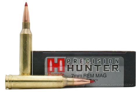 Hornady Precision Hunter 7mm Remington Magnum 162gr Eld X Ammo 20 Rounds Ventura Munitions