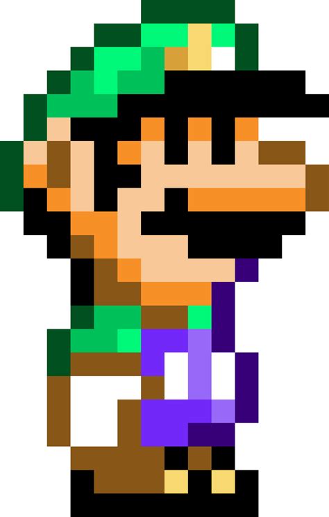 Pixilart - Super Mario World Luigi by littlemonkey