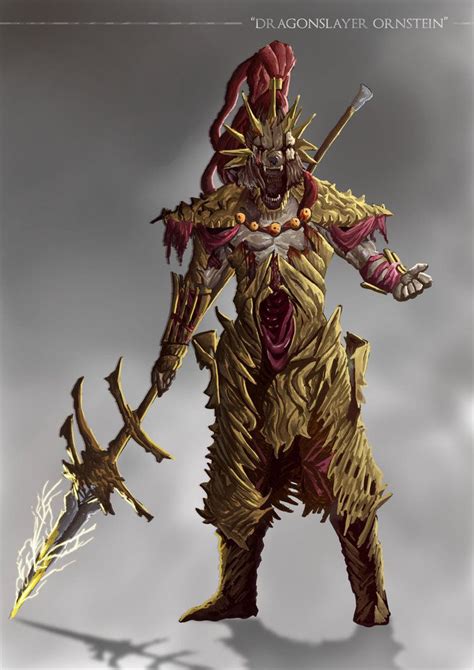 Grimdark Souls Dragonslayer Ornstein By Sanekyle Dark Souls Art