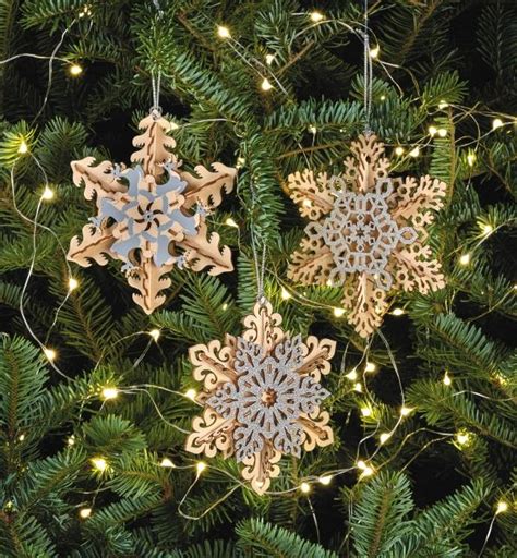 Wooden Snowflake Ornaments Kit Lee Valley Tools