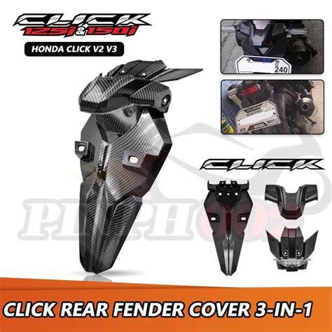 Honda Click I I Rear Fender In Carbon Fiber For V V Game