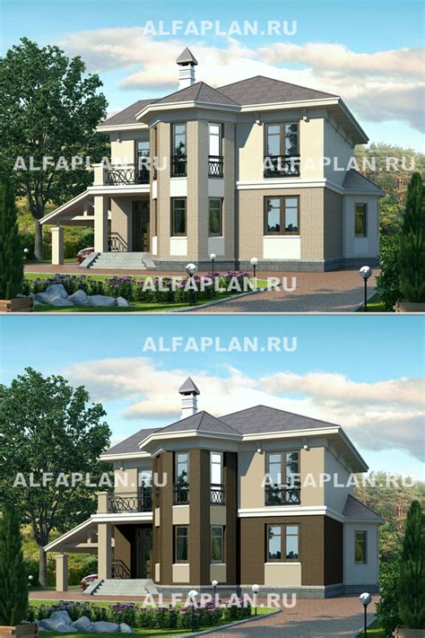 Дизайн дома снаружи | Архитектурное бюро "Альфаплан"