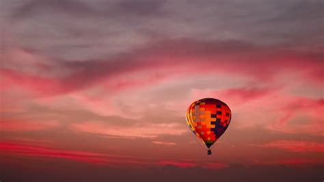 Globo Aerost Tico En Atardecer Fondo De Pantalla Id