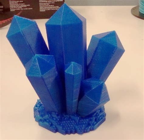 3d Printed Crystal Cluster By Kijai Pinshape