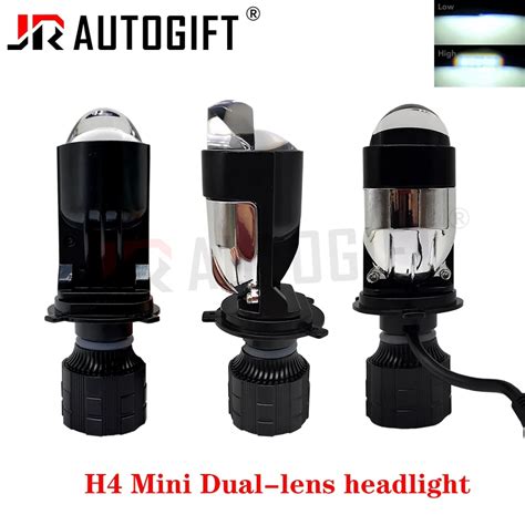 New Design H4 LED Mini Projector Lens Headlight 70W Automobles Bulb