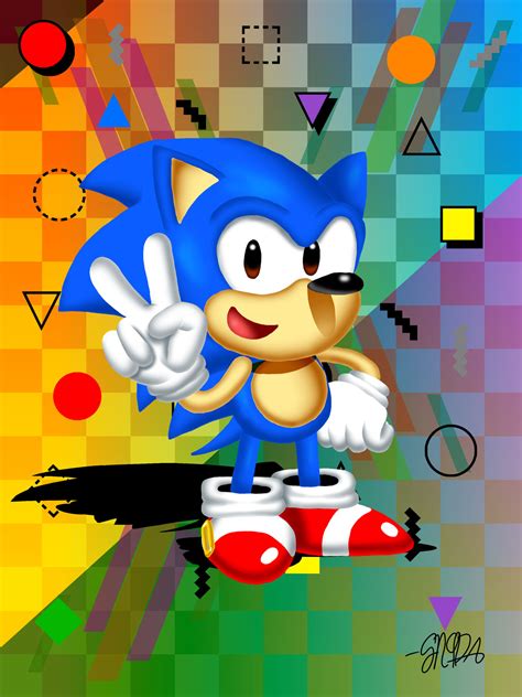 Sonic the Hedgehog (Box-Art Style) by SN9DA on DeviantArt