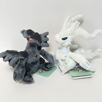 Pokemon Plush Reshiram Zekrom Sitting Cuties Stuffed Toy Japan Set Of