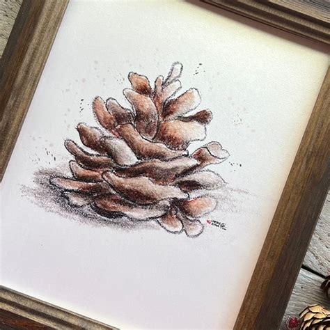 Painted Pine Cone Etsy