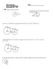 Test 1 Review Pdf GSE Accel Geometry Unit 3 Circles And Volumes Test