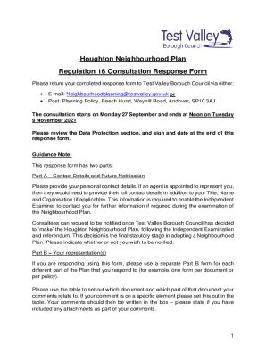 Fillable Online Houghton Neighbourhood Plan Fax Email Print PdfFiller