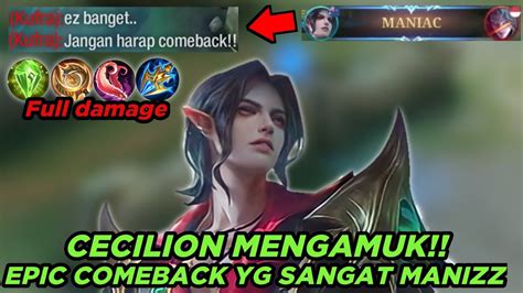 Dahsyatnya Damage Cecilion Di Late Game Bikin Lawan Kena Mental Build