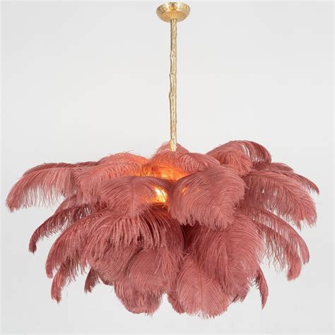 Ostrich Feather Chandeliers in 2022 | Feather chandelier, Feather lamp ...