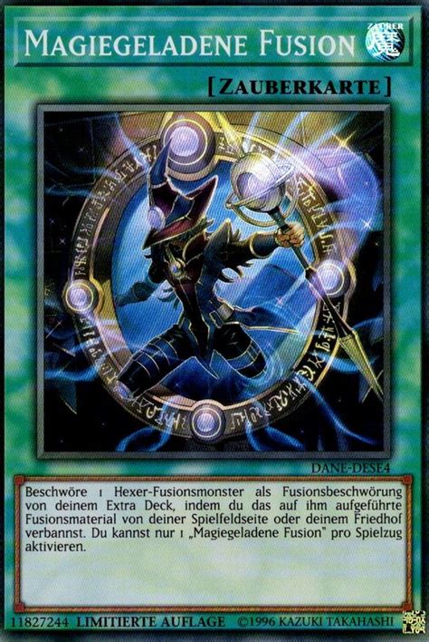 Recollectibles Sammelkarte Yugioh Karte Magiegeladene Fusion Deutsch