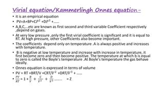 Gaseous Law Part II B Sc 3RD SEM Chemistry NEP PPT