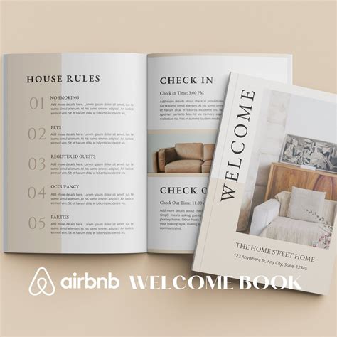 Airbnb Welcome Book Template House Host Manual Guidebook Etsy Artofit